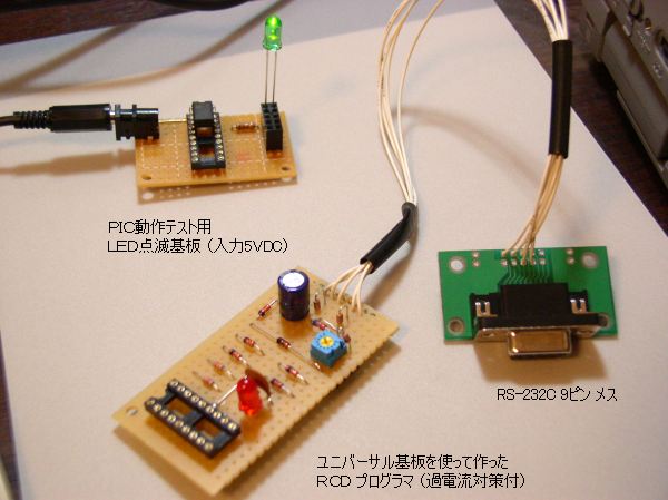 作動試験中の写真